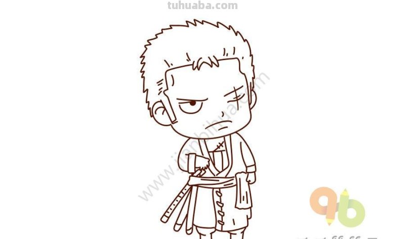 15组海贼王人物简笔画，一看就会，手残党也可以掌握绘画技能