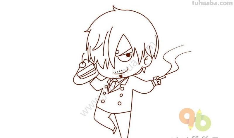 15组海贼王人物简笔画，一看就会，手残党也可以掌握绘画技能