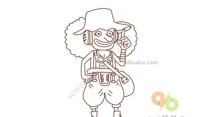 15组海贼王人物简笔画，一看就会，手残党也可以掌握绘画技能