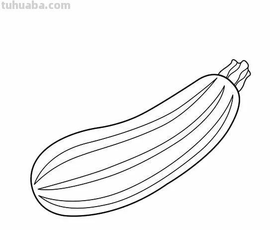 蔬菜和水果的简笔画线稿资料，适合幼儿园儿童涂色