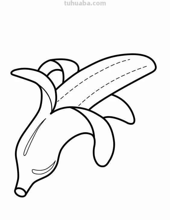 蔬菜和水果的简笔画线稿资料，适合幼儿园儿童涂色