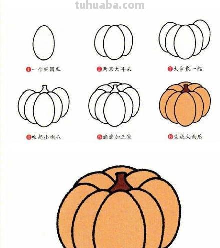 9种蔬菜简笔画小教程，简单又好画