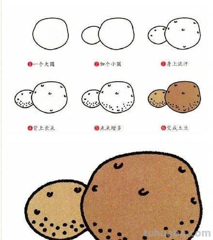 9种蔬菜简笔画小教程，简单又好画