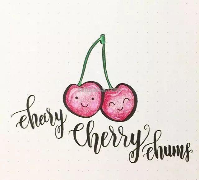 简笔画 - 非常可爱的蔬菜水果简笔画~萌萌哒~快学起来吧！