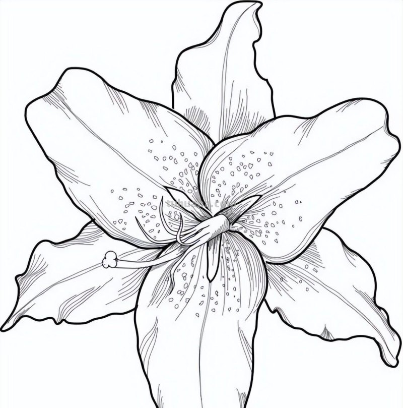 实用干货，50张花卉线稿，拿去画吧！