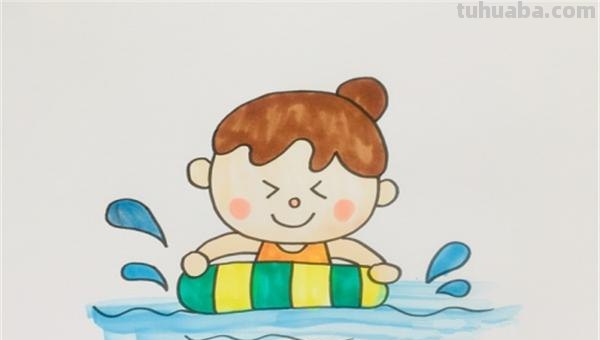 小孩游泳怎么画简笔画(小孩游泳怎么画简笔画好看) 小孩游泳怎么画简笔画(小孩游泳怎么画简笔画好看)