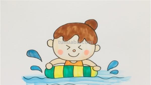 小孩游泳怎么画简笔画(小孩游泳怎么画简笔画好看) 小孩游泳怎么画简笔画(小孩游泳怎么画简笔画好看)