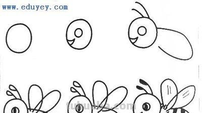 昆虫小动物们简笔画教程,轻松学会画动物 昆虫小动物们简笔画教程,轻松学会画动物