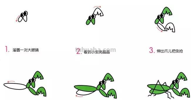 简笔画｜各种昆虫简笔画大全，寒假陪宝宝一起画，建议先收藏！