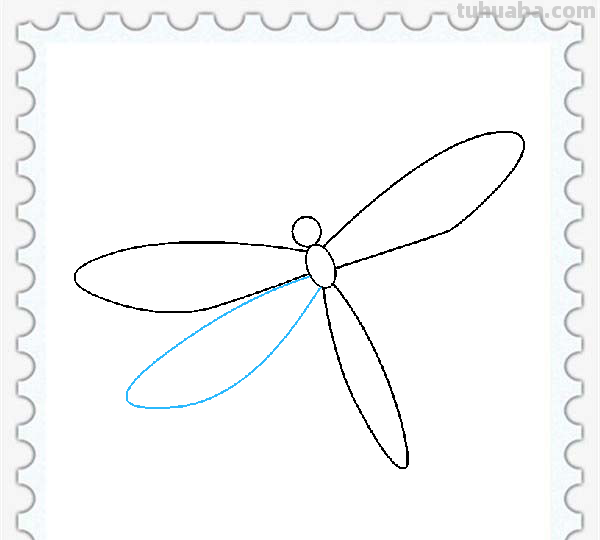 儿童简笔画精选「昆虫」-如何画一只漂亮的蜻蜓（Dragonfly）