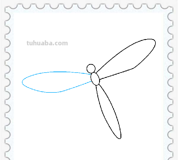 儿童简笔画精选「昆虫」-如何画一只漂亮的蜻蜓（Dragonfly）