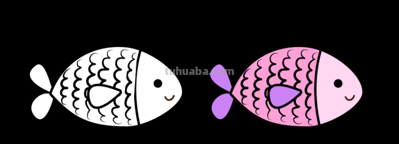 儿童简笔画海洋生物大全（一）一起画美丽的海底世界的小鱼吧