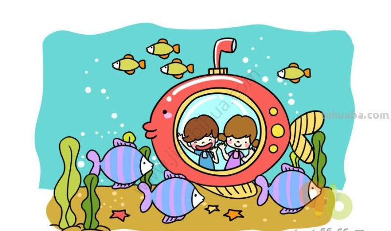 来一波超萌超简单的海洋生物简笔画吧，手绘手帐！