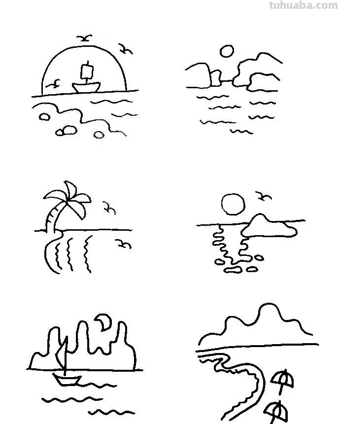 这是我见过画海洋生物简笔画，最全的资料了，教孩子必备，收藏！