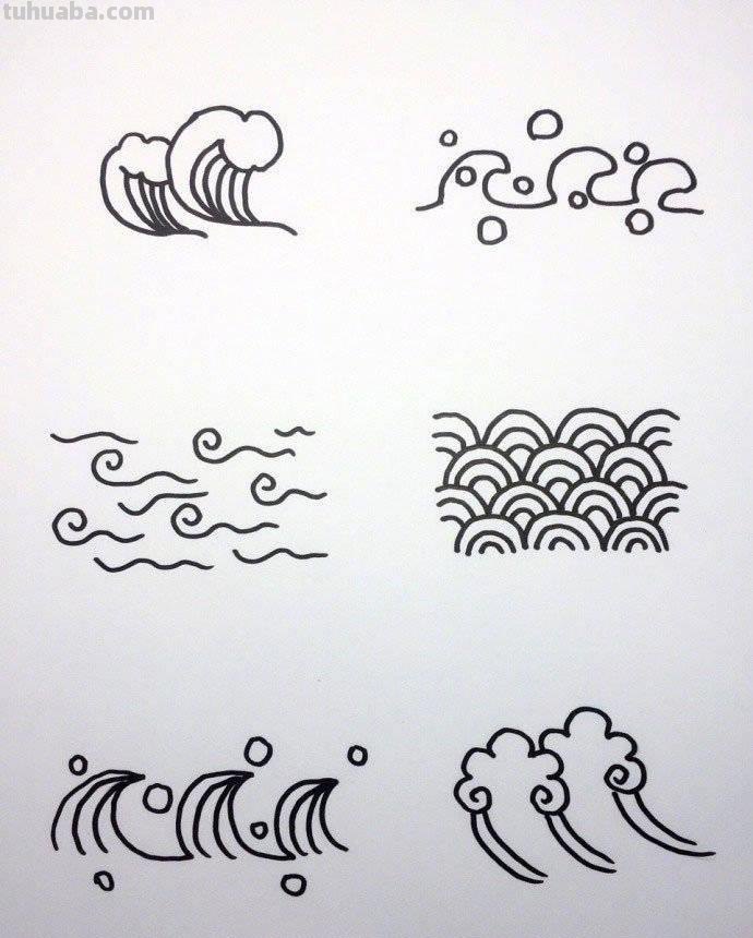 各种海洋动物的72种简笔画法，超级实用的素材！（建议收藏）