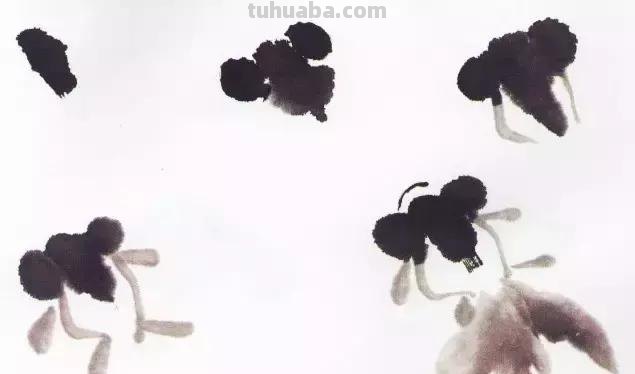 图文教程：国画鱼的写意画法，国画初学者鱼的各种画法步骤详解