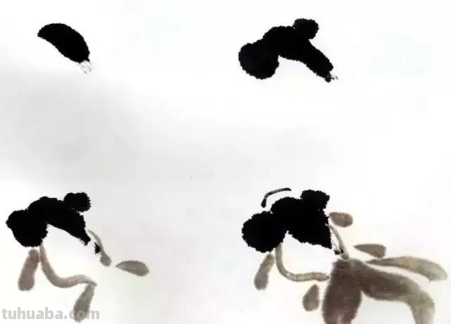 图文教程：国画鱼的写意画法，国画初学者鱼的各种画法步骤详解
