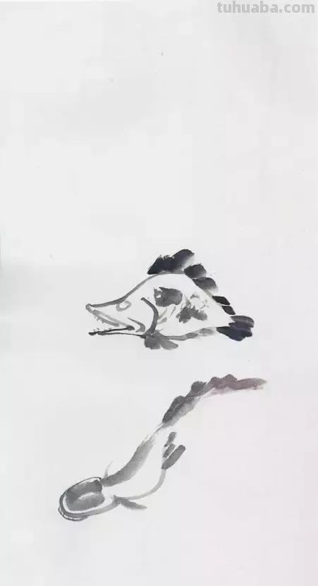 图文教程：国画鱼的写意画法，国画初学者鱼的各种画法步骤详解