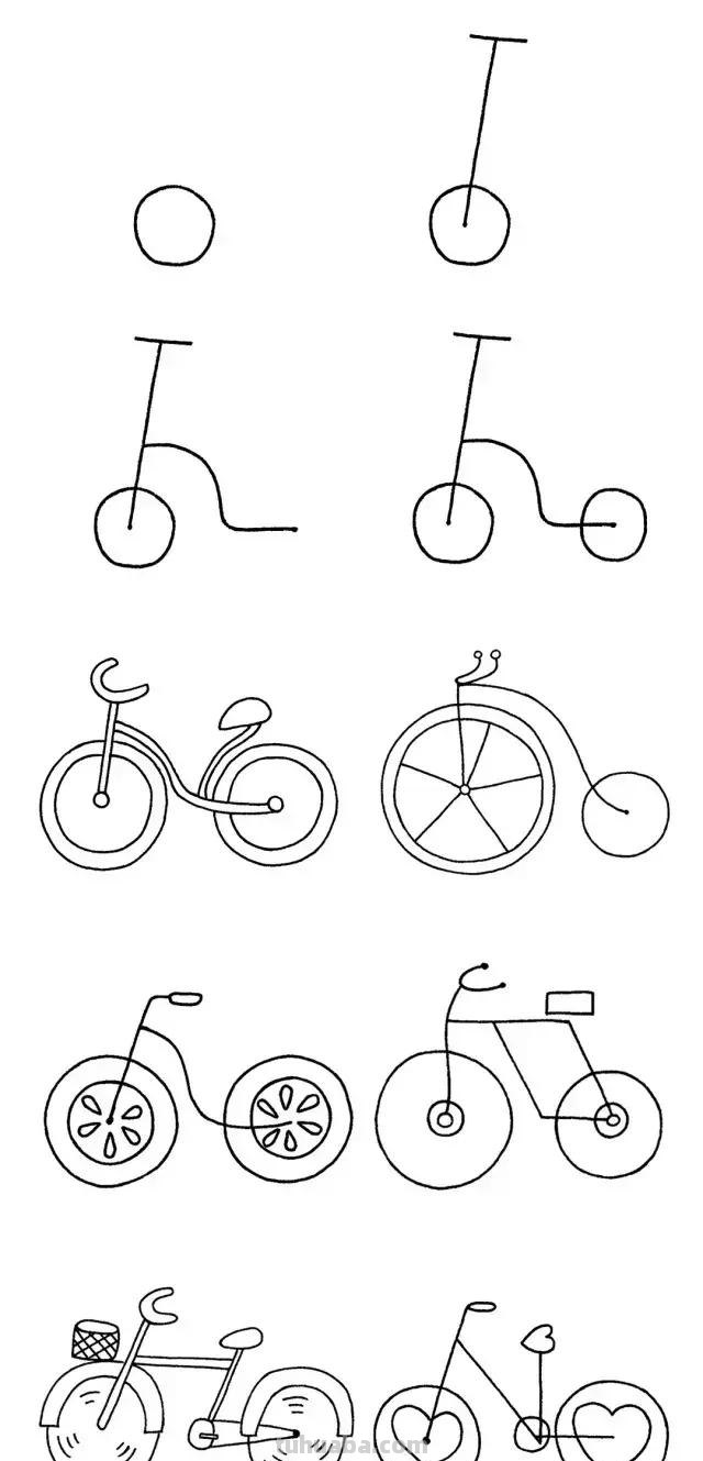 简笔画｜超简单交通工具简笔画大全，孩子一学就会，建议收藏！