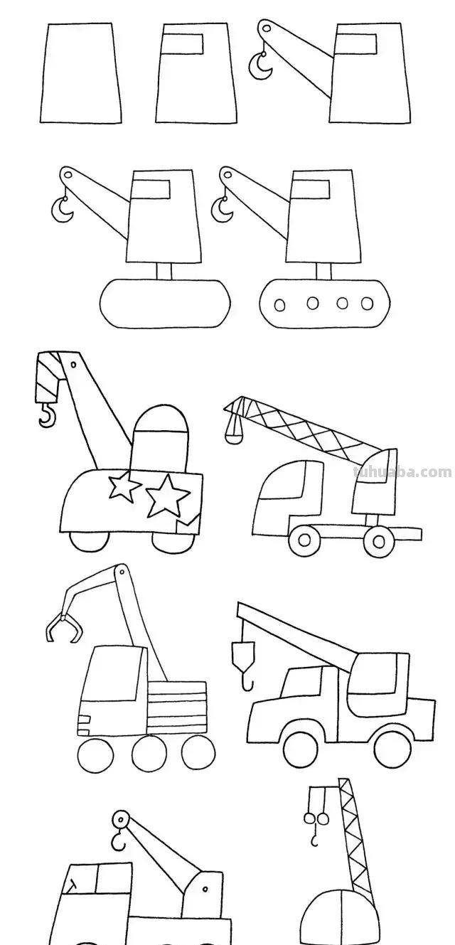 简笔画｜超简单交通工具简笔画大全，孩子一学就会，建议收藏！