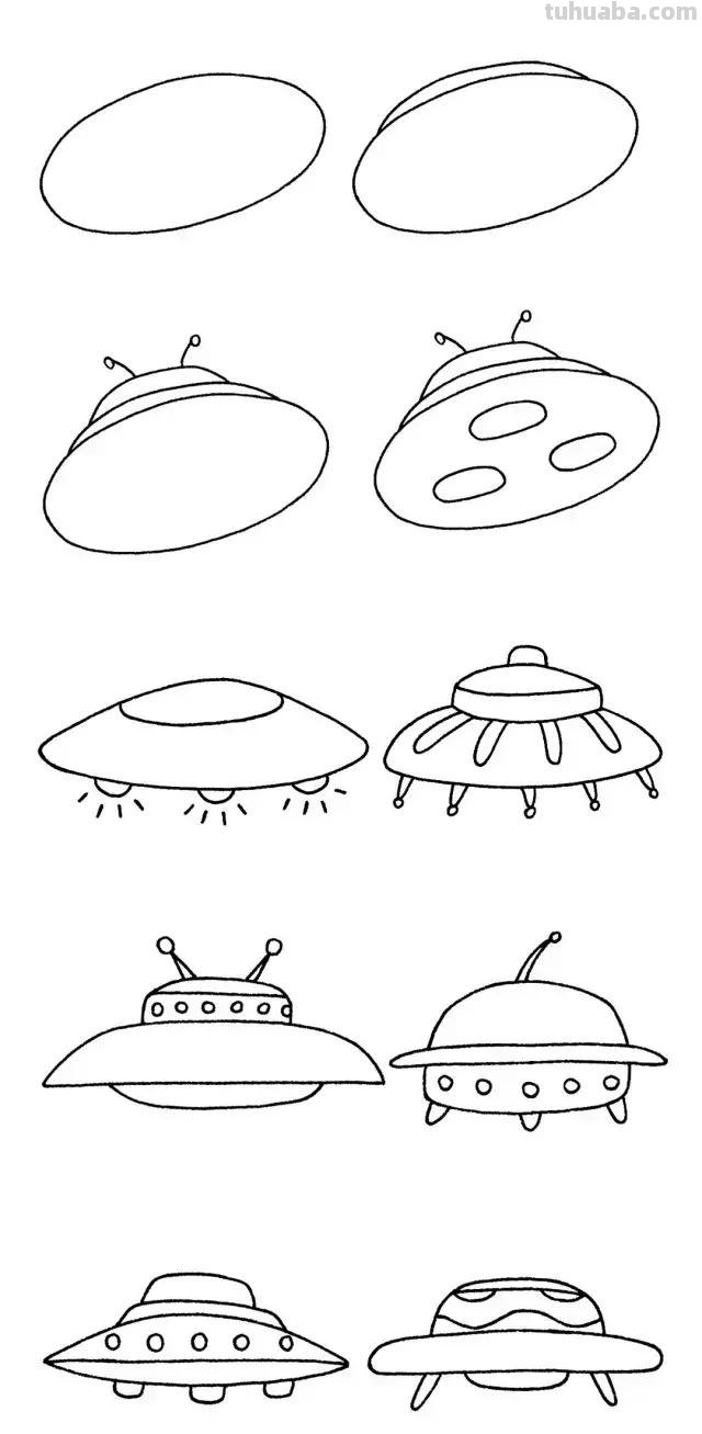 简笔画｜超简单交通工具简笔画大全，孩子一学就会，建议收藏！