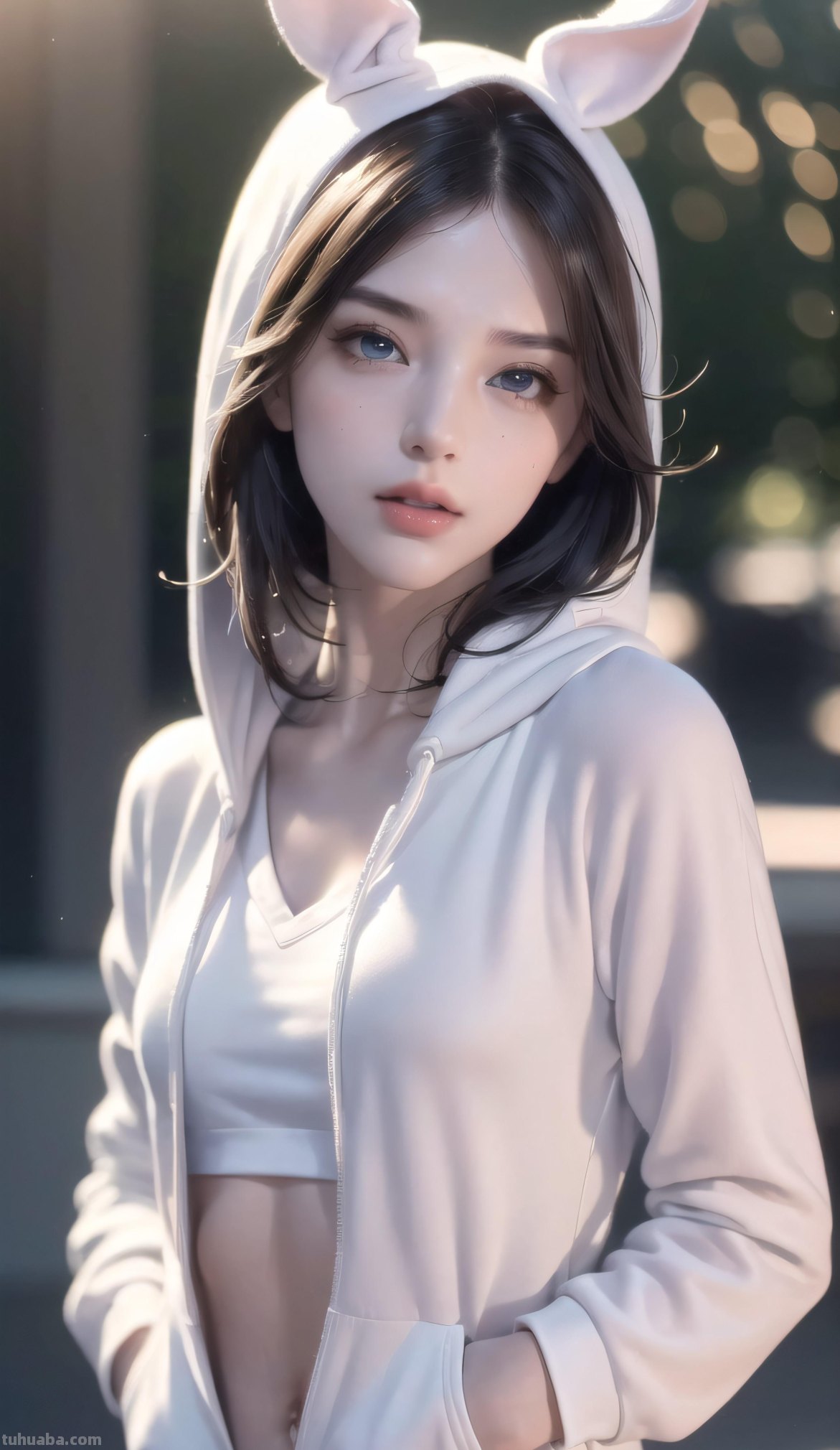 AI绘画 - 单调帽衫