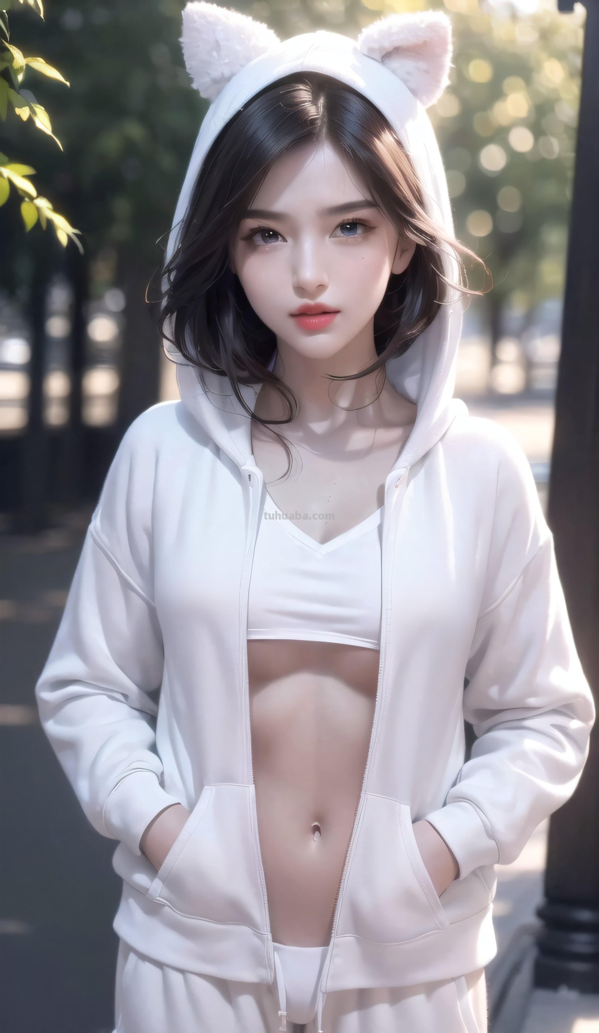 AI绘画 - 单调帽衫