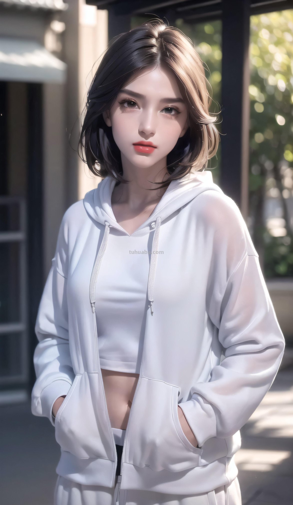 AI绘画 - 单调帽衫