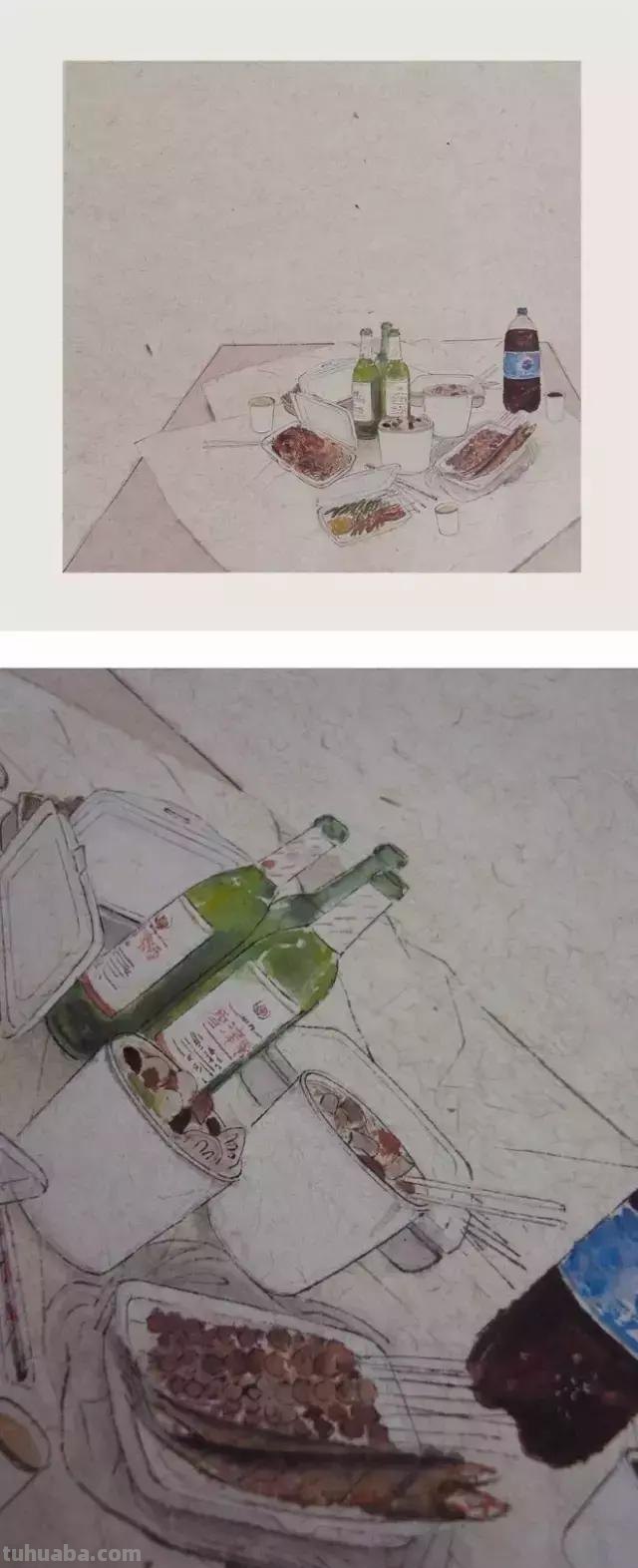 浓郁的生活气息插画，让人泪奔，生活小细节，往往是最打动人心