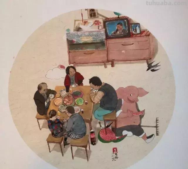 浓郁的生活气息插画，让人泪奔，生活小细节，往往是最打动人心