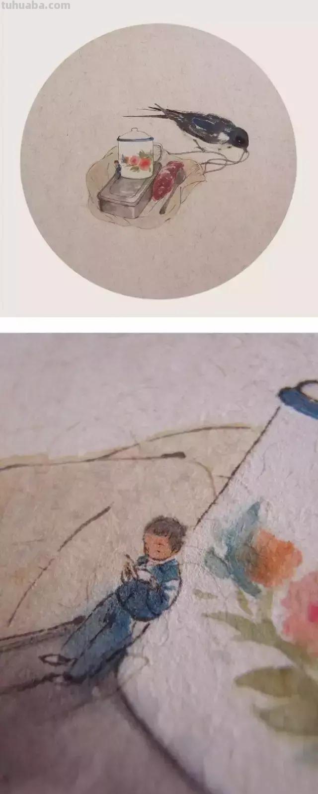 浓郁的生活气息插画，让人泪奔，生活小细节，往往是最打动人心