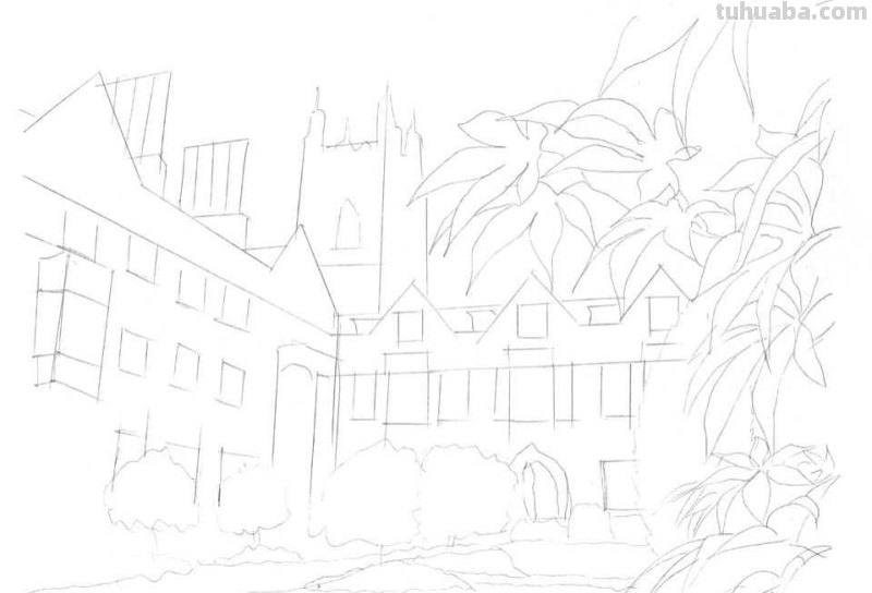多伦多校园建筑怎么画?老师分步骤图解教你画,简单易学,收藏 多伦多校园建筑怎么画?老师分步骤图解教你画,简单易学,收藏