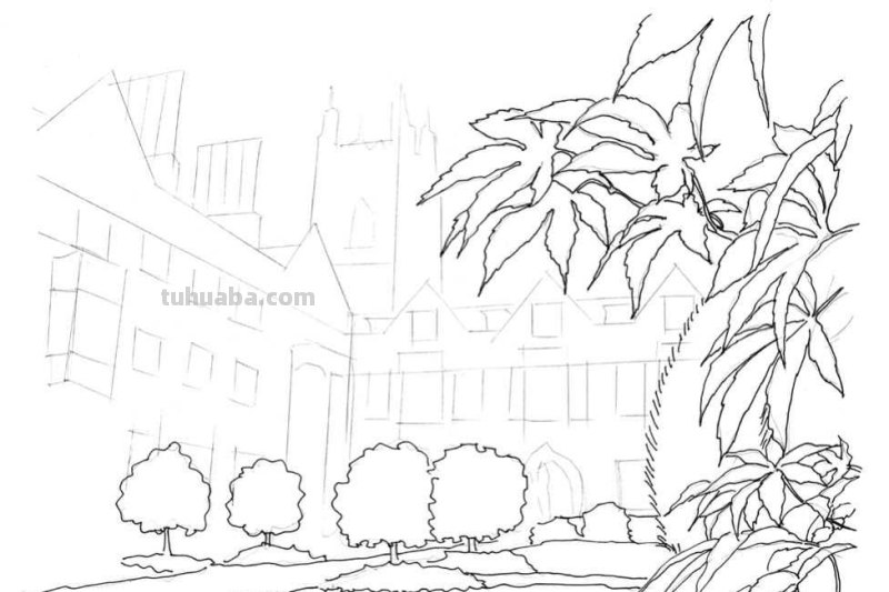 多伦多校园建筑怎么画?老师分步骤图解教你画,简单易学,收藏 多伦多校园建筑怎么画?老师分步骤图解教你画,简单易学,收藏