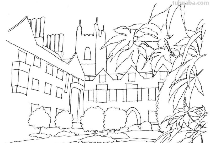 多伦多校园建筑怎么画?老师分步骤图解教你画,简单易学,收藏 多伦多校园建筑怎么画?老师分步骤图解教你画,简单易学,收藏