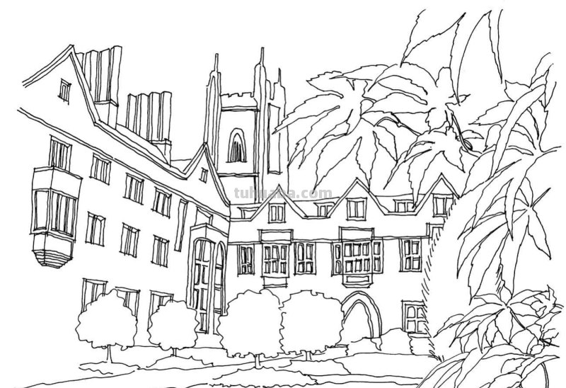 多伦多校园建筑怎么画?老师分步骤图解教你画,简单易学,收藏 多伦多校园建筑怎么画?老师分步骤图解教你画,简单易学,收藏