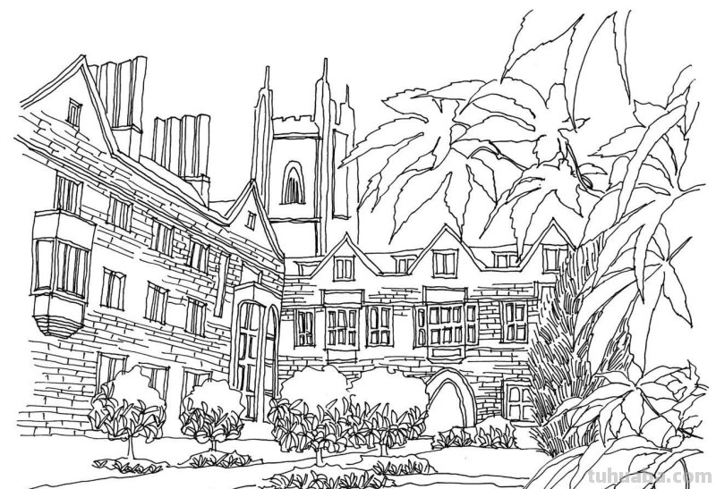 多伦多校园建筑怎么画?老师分步骤图解教你画,简单易学,收藏 多伦多校园建筑怎么画?老师分步骤图解教你画,简单易学,收藏