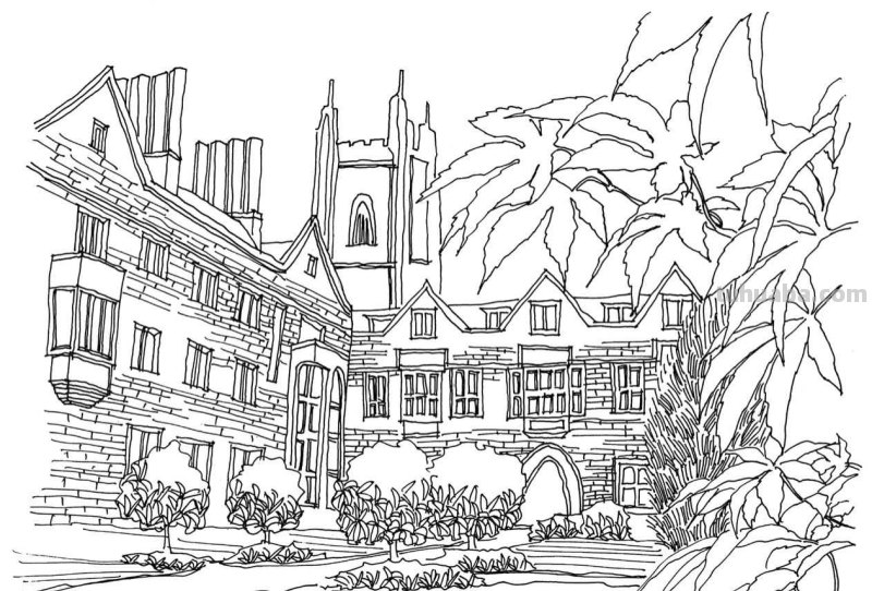 多伦多校园建筑怎么画?老师分步骤图解教你画,简单易学,收藏 多伦多校园建筑怎么画?老师分步骤图解教你画,简单易学,收藏