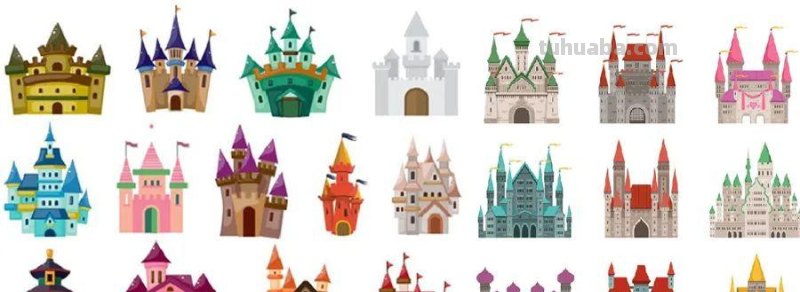 儿童画教程|创意线描画-丛林中的城堡 儿童画教程|创意线描画-丛林中的城堡