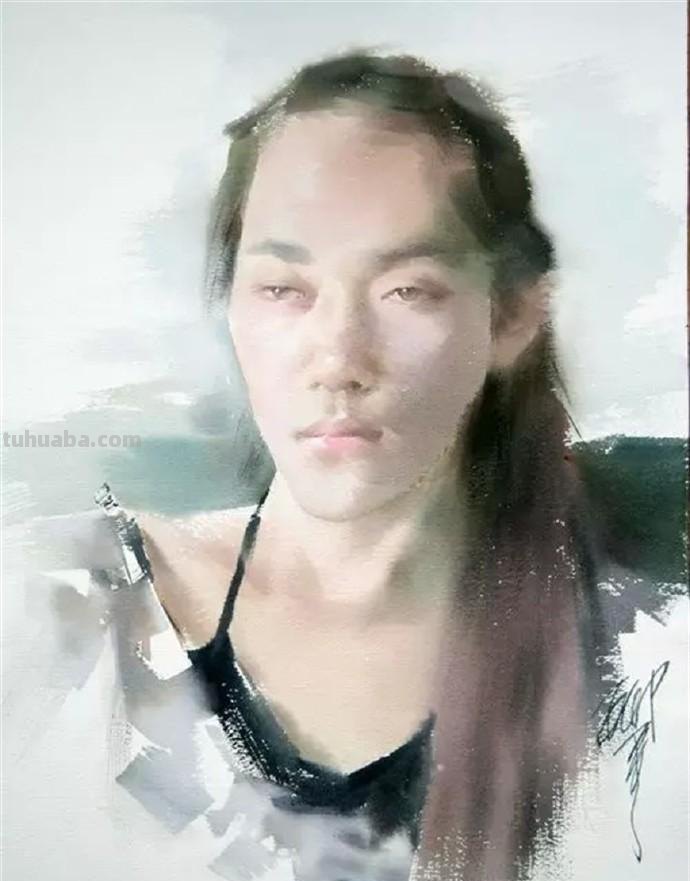 「美术林」一组水彩人物画作品欣赏