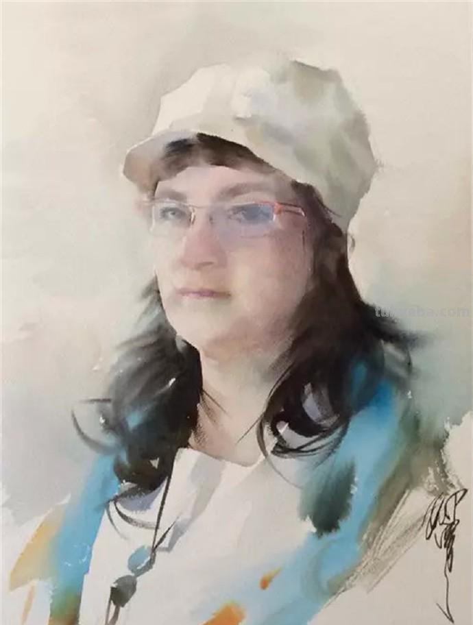 「美术林」一组水彩人物画作品欣赏