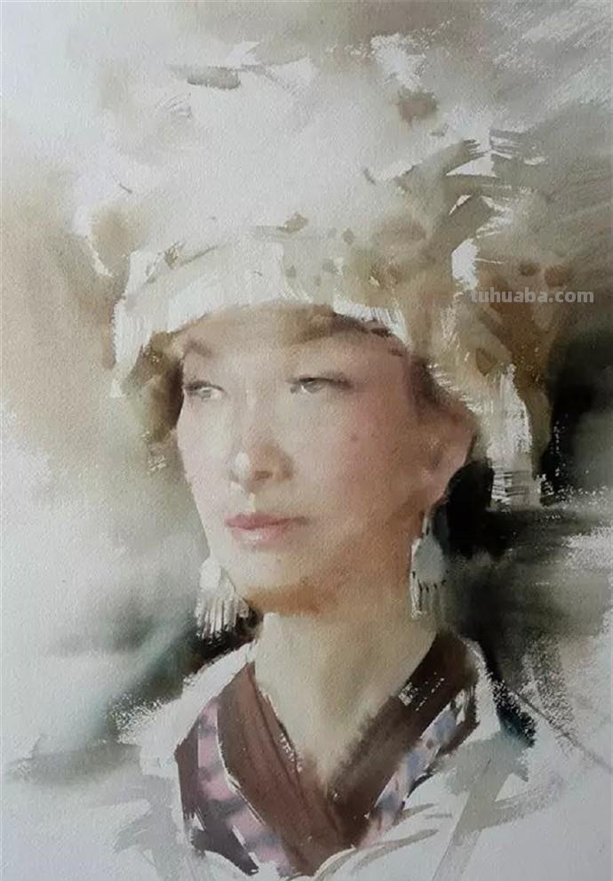 「美术林」一组水彩人物画作品欣赏