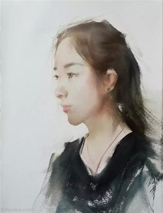「美术林」一组水彩人物画作品欣赏