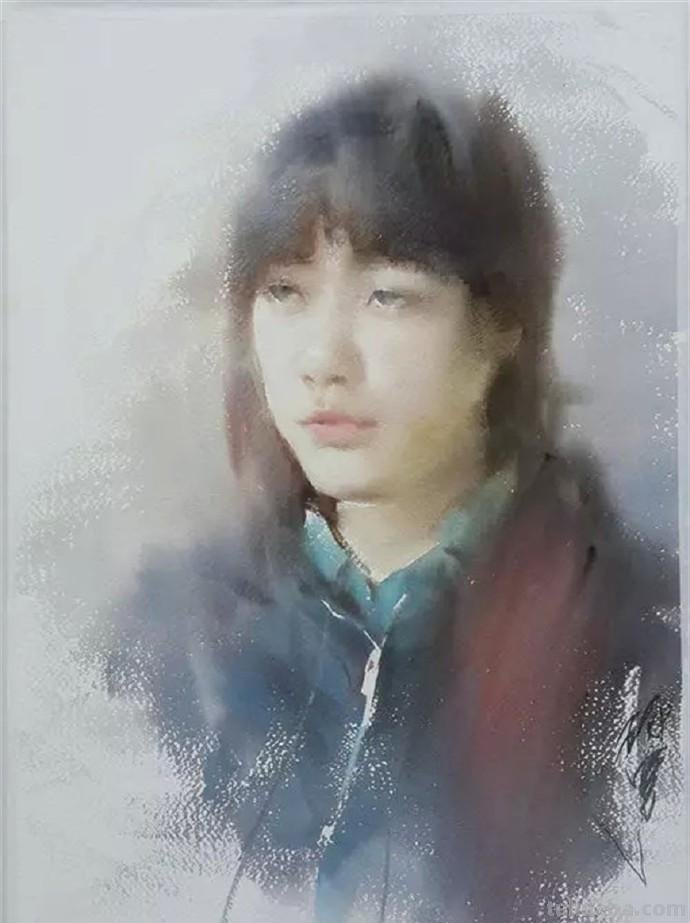 「美术林」一组水彩人物画作品欣赏