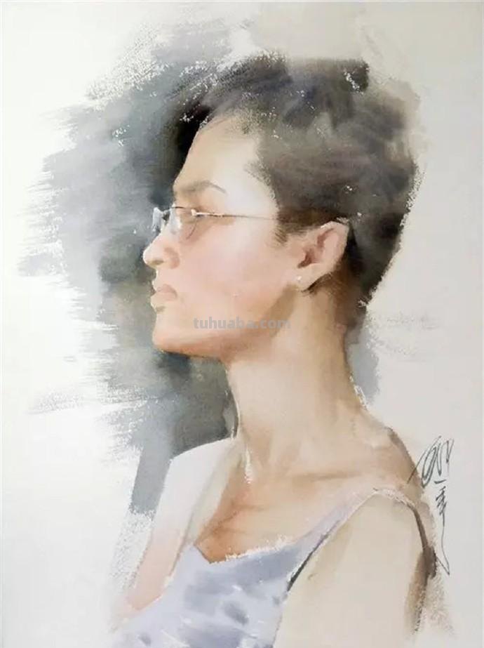 「美术林」一组水彩人物画作品欣赏
