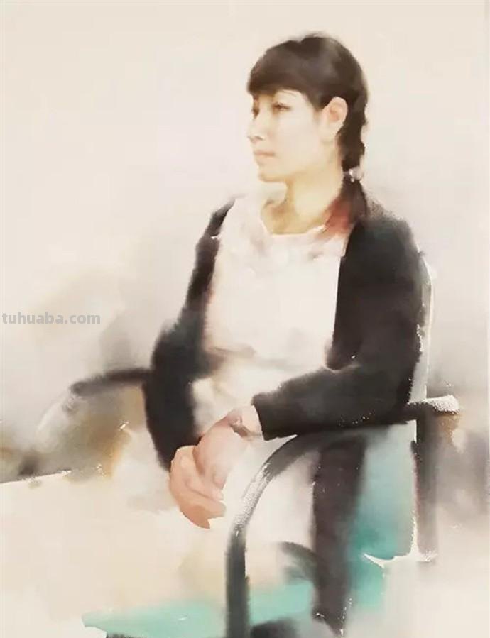 「美术林」一组水彩人物画作品欣赏