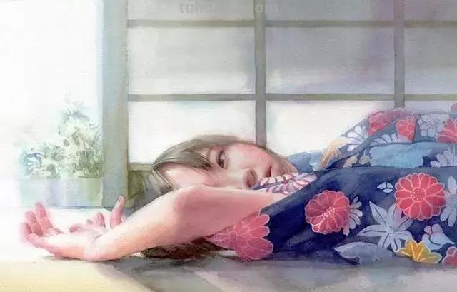 青春靓丽、清灵妩媚 - 松林淳人物水彩画