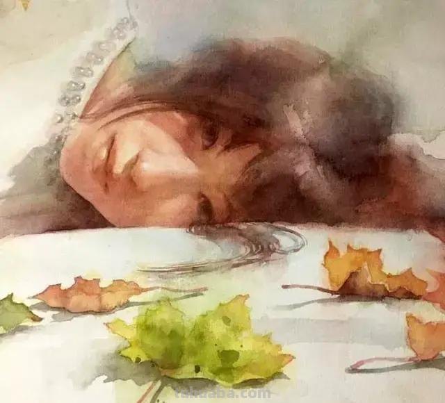青春靓丽、清灵妩媚 - 松林淳人物水彩画
