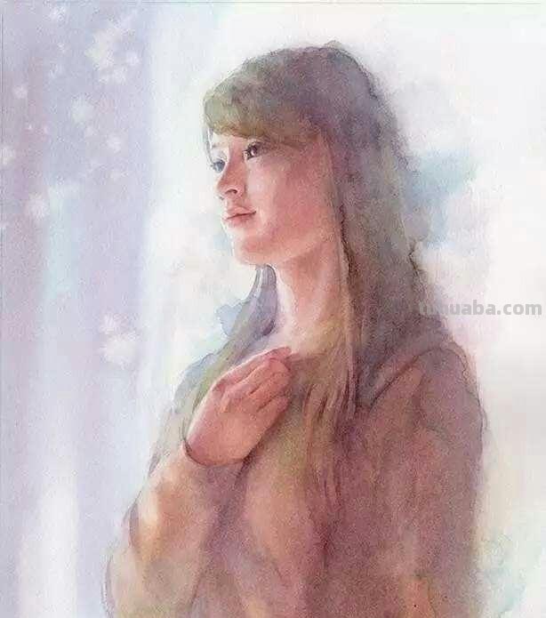 青春靓丽、清灵妩媚 - 松林淳人物水彩画