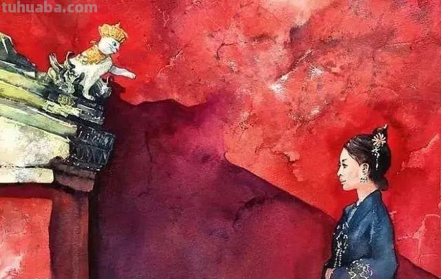 素材 - 梦幻轻松的小动物水彩画
