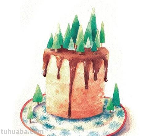 十五张手绘水彩小插画，简单上手易出效果，增加绘画信心